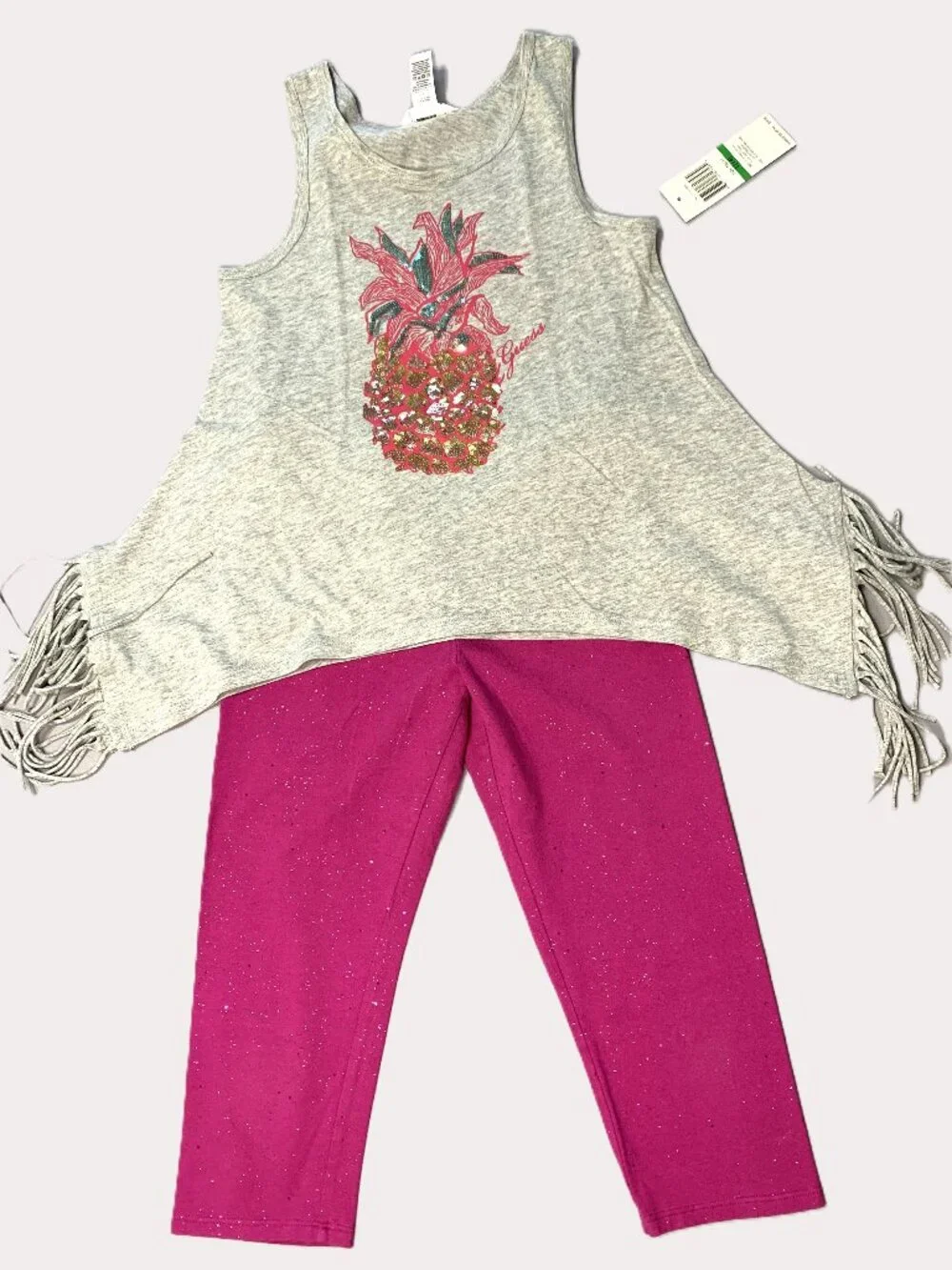 NEW 4 Piece Kids Set Guess/Children's/Thereabouts Tank Tops/Leggings Size 14